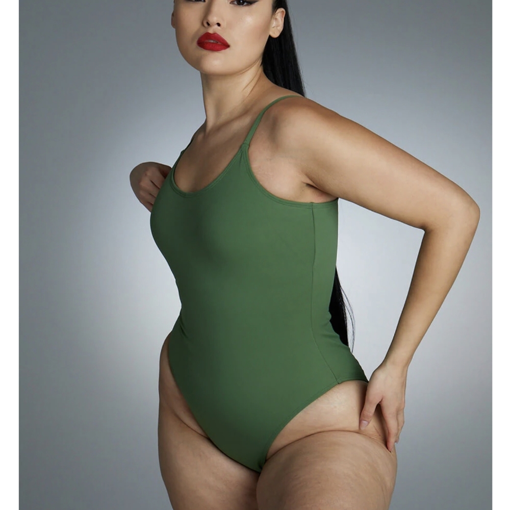 Army Green TA3 Lacey Swimsuit - Medium R/L